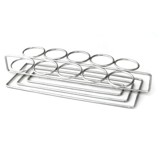 G.E.T. Enterprises 4-82010 Stainless Steel Dessert Caddy, 3 1/4" x 11 3/4", Silver - Default Title
