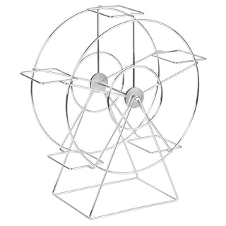 G.E.T. Enterprises 4-92065 Metal Wheel Rack, 7" x 14 1/2", Silver - Default Title