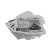 G.E.T. Enterprises Wax Paper Basket Liner, 7" x 7" - Get French Newsprint 2,000/Case