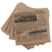 G.E.T. Enterprises Wax Paper Basket Liner, 7" x 7" - GET Hawaiian Newsprint 2,000/Case