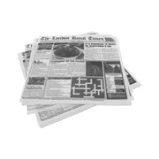 G.E.T. Enterprises Liner, 12" x 12", 1,000/Case - Enterprises White London Newsprint Liner