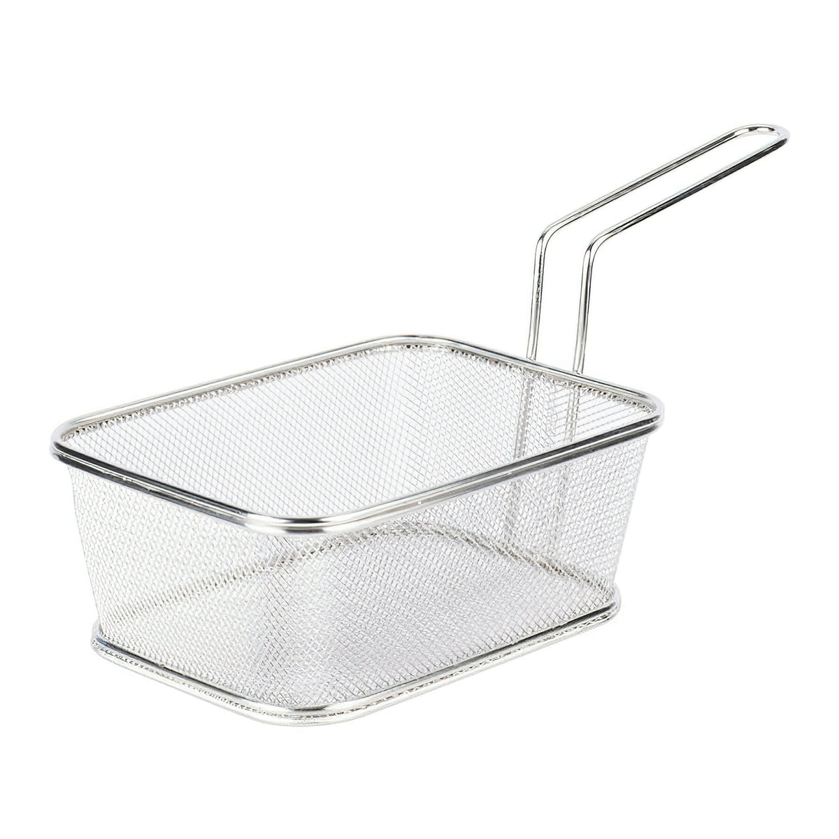 G.E.T. Enterprises 4-818610 Serving Basket, 6" x 8", Silver - Default Title