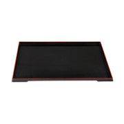 G.E.T. Enterprises 902-15-RB Plastic Tray, 11 1/2" x 15", Black, 12/Pack - Default Title