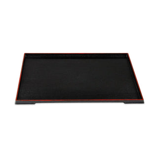 G.E.T. Enterprises 902-15-RB Plastic Tray, 11 1/2" x 15", Black, 12/Pack - Default Title