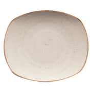Corona by GET Enterprises Artisan Porcelain Plate, 7 1/2" Long, 24/Case - Beige