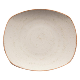 Corona by GET Enterprises Artisan Porcelain Plate, 7 1/2" Long, 24/Case - Beige
