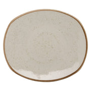 Corona by GET Enterprises Artisan Porcelain Plate, 10" Long, 12/Case - Beige