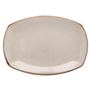 Corona by GET Enterprises PP1605727906 Artisan Porcelain Platter, 9 11/16" x 13 3/4", Beige, 6/Case - Default Title