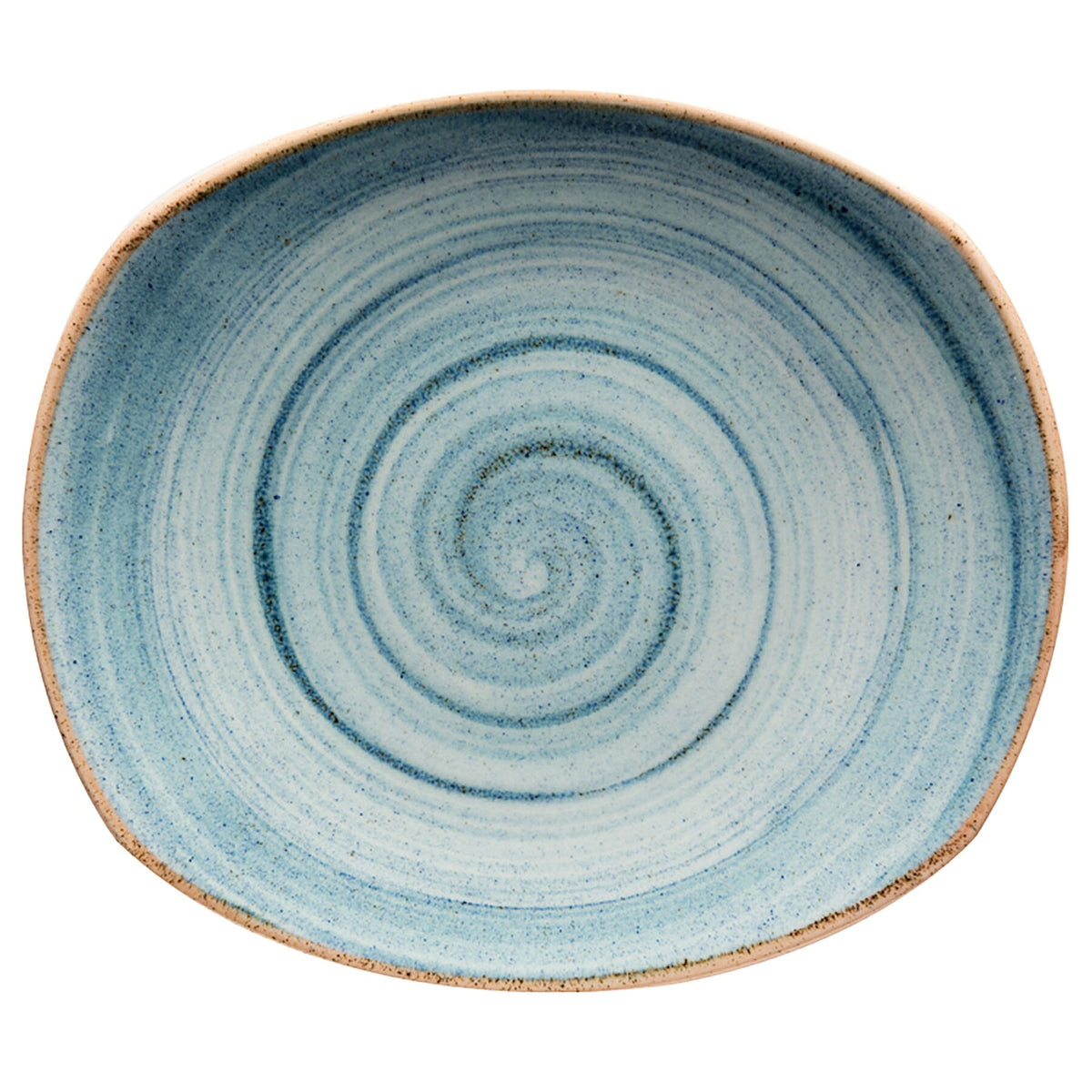 Corona by GET Enterprises Artisan Porcelain Plate, 10" Long, 12/Case - Blue