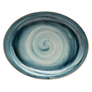 Corona by GET Enterprises PP1604807712 Artisan Porcelain Platter, 9 2/3" x 11 3/4", Blue, 12/Case - Default Title