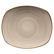 Corona by GET Enterprises Artisan Porcelain Plate, 7 1/2" Long, 24/Case - Gray