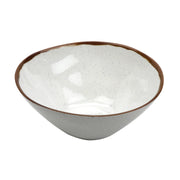 G.E.T. Enterprises GET Rustic Mill Melamine Bowl, White - 4 qt.