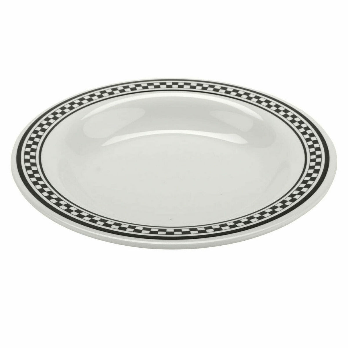 G.E.T. Enterprises B-139 GET Diamond Barcelona Melamine Bowl, 13 oz., 24/Case - Black White