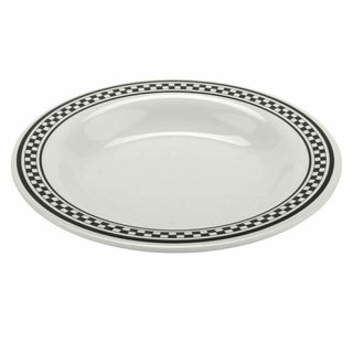 G.E.T. Enterprises B-139 GET Diamond Barcelona Melamine Bowl, 13 oz., 24/Case - Black White