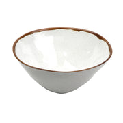 G.E.T. Enterprises GET Rustic Mill Melamine Bowl, White - 6 qt.