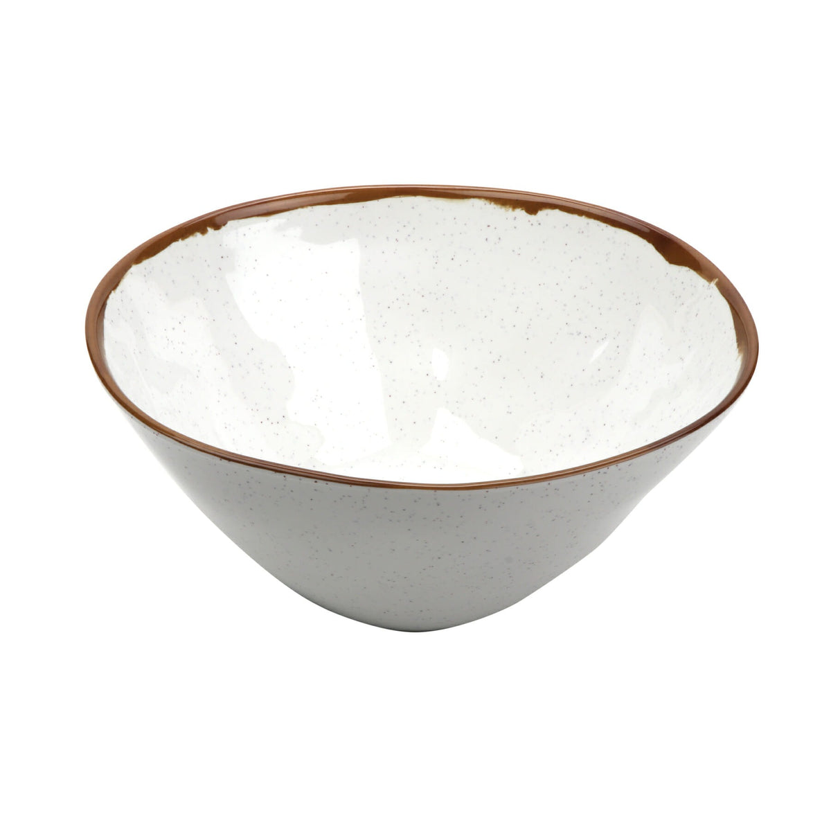 G.E.T. Enterprises GET Rustic Mill Melamine Bowl, White - 6 qt.