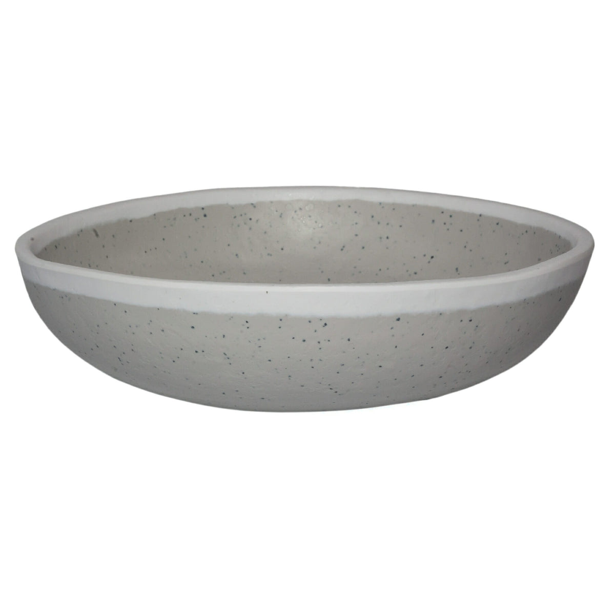 G.E.T. Enterprises B-300 GET Pottery Market Matte Melamine Serving Bowl, 14 oz., 12/Case - Gray White