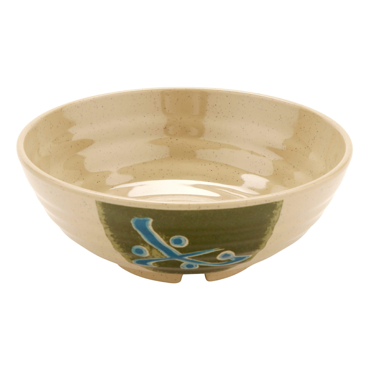 G.E.T. Enterprises B-787 GET Black Elegance Melamine Bowl, 1.1 qt., 12/Case - Beige