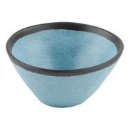G.E.T. Enterprises B-80 GET Pottery Market Matte Melamine Soup Bowl, 8 oz., 24/Case - Speckled Grayish Blue