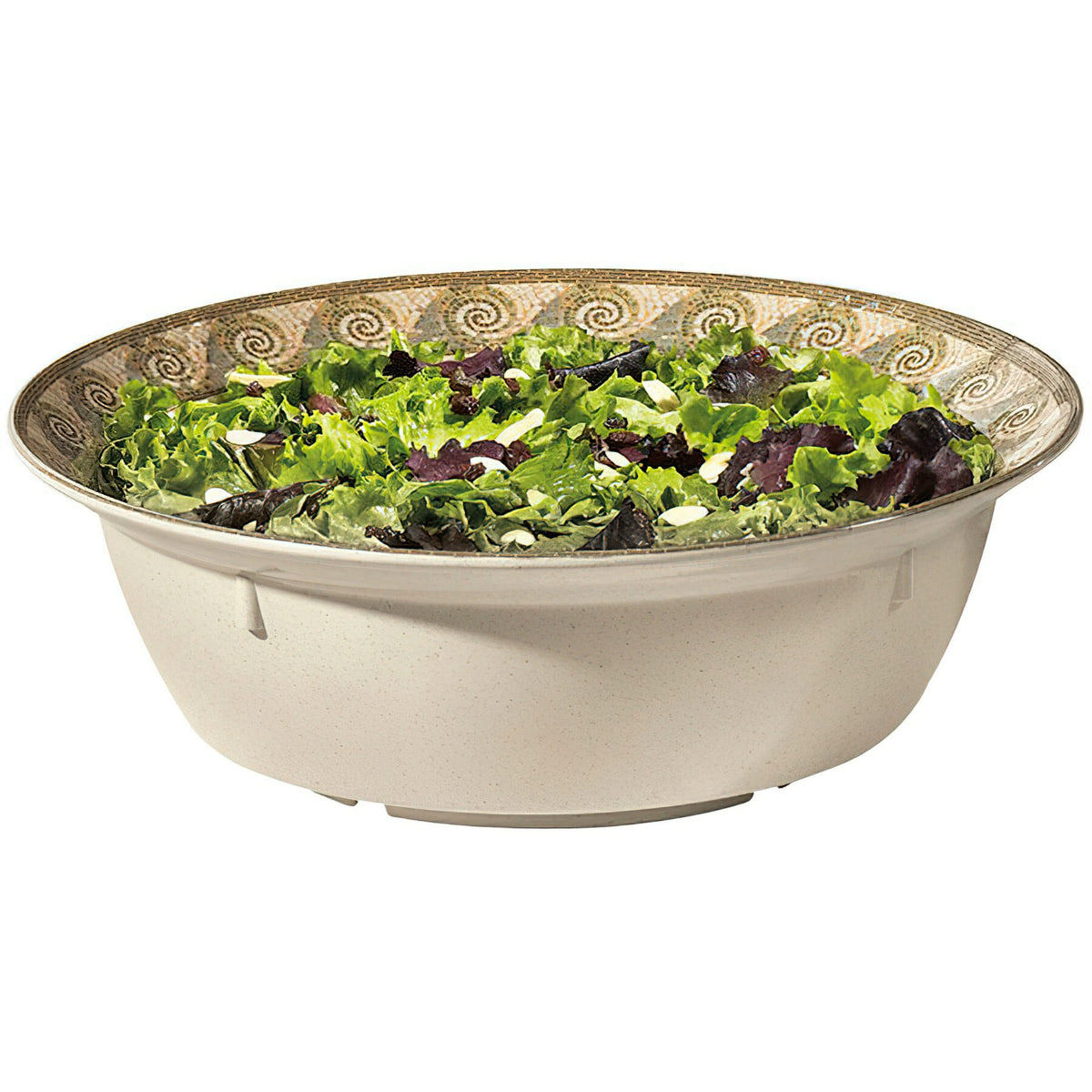 G.E.T. Enterprises BB-155-6-MO GET Mosaic Melamine Bowl, 6 qt., Beige, 6/Case - photo 2