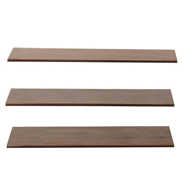 G.E.T. Enterprises BD-SET3-W Wood Riser Set, Brown - Default Title