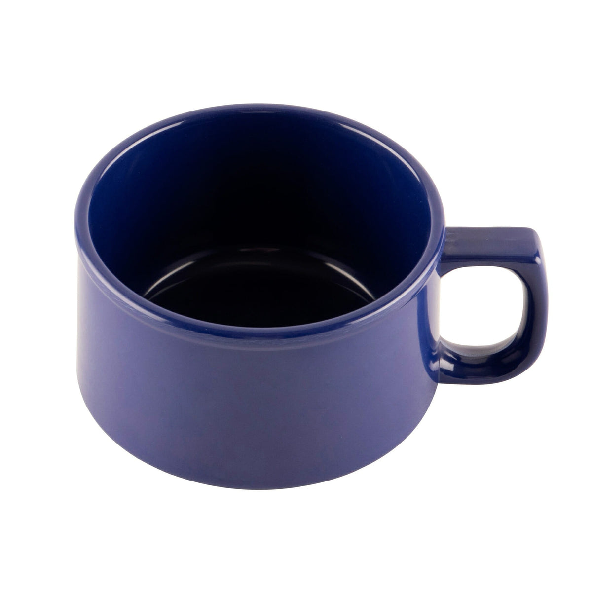 G.E.T. Enterprises BF-080 GET Black Elegance Melamine Mug, 11 oz., 24/Case - Blue / Glossy