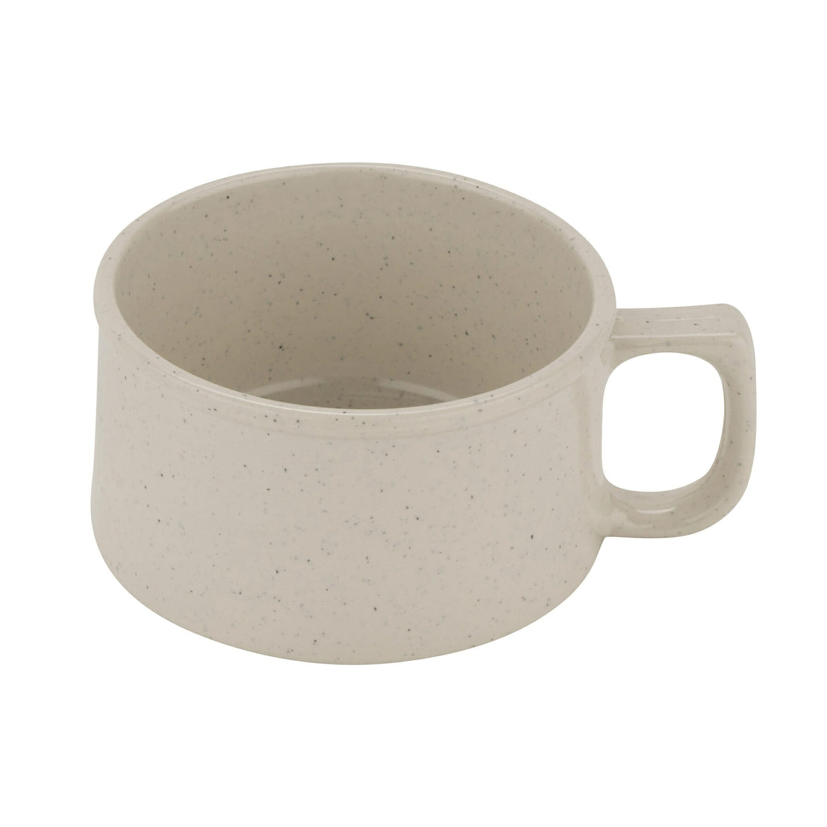 G.E.T. Enterprises BF-080 GET Black Elegance Melamine Mug, 11 oz., 24/Case - Ivory / Reactive