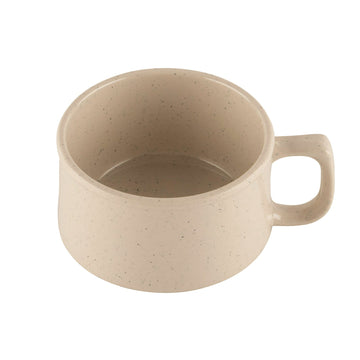 G.E.T. Enterprises BF-080 GET Black Elegance Melamine Mug, 11 oz., 24/Case - Beige / Reactive
