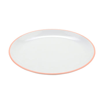 G.E.T. Enterprises BF-1050-GF GET Settlement Oasis Melamine Plate, 10 1/2" Diameter, White, 12/Case - Default Title