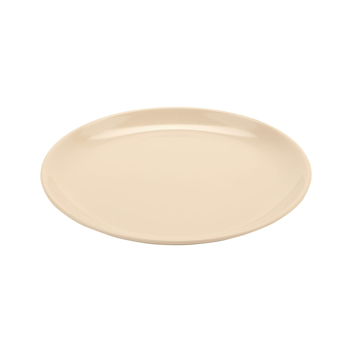 G.E.T. Enterprises BF-1050-MA GET Settlement Oasis Melamine Plate, 10 1/2" Diameter, Ivory, 12/Case - Default Title