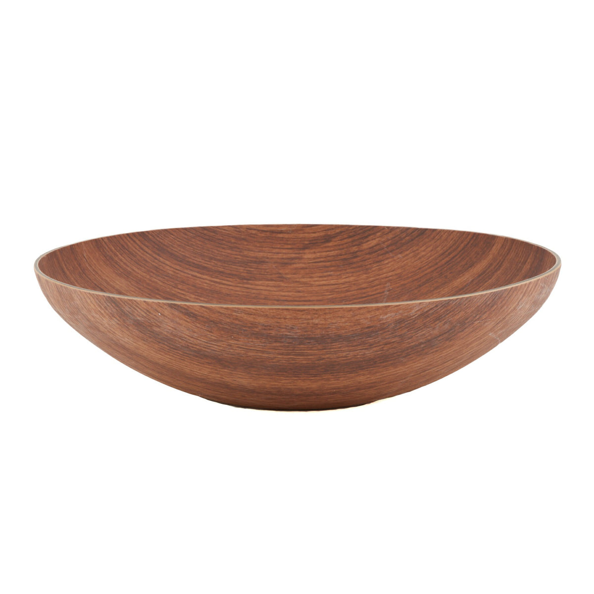 G.E.T. Enterprises B-R-12-M GET Arbor Faux Wood Bowl, 3 qt., Brown - photo 3