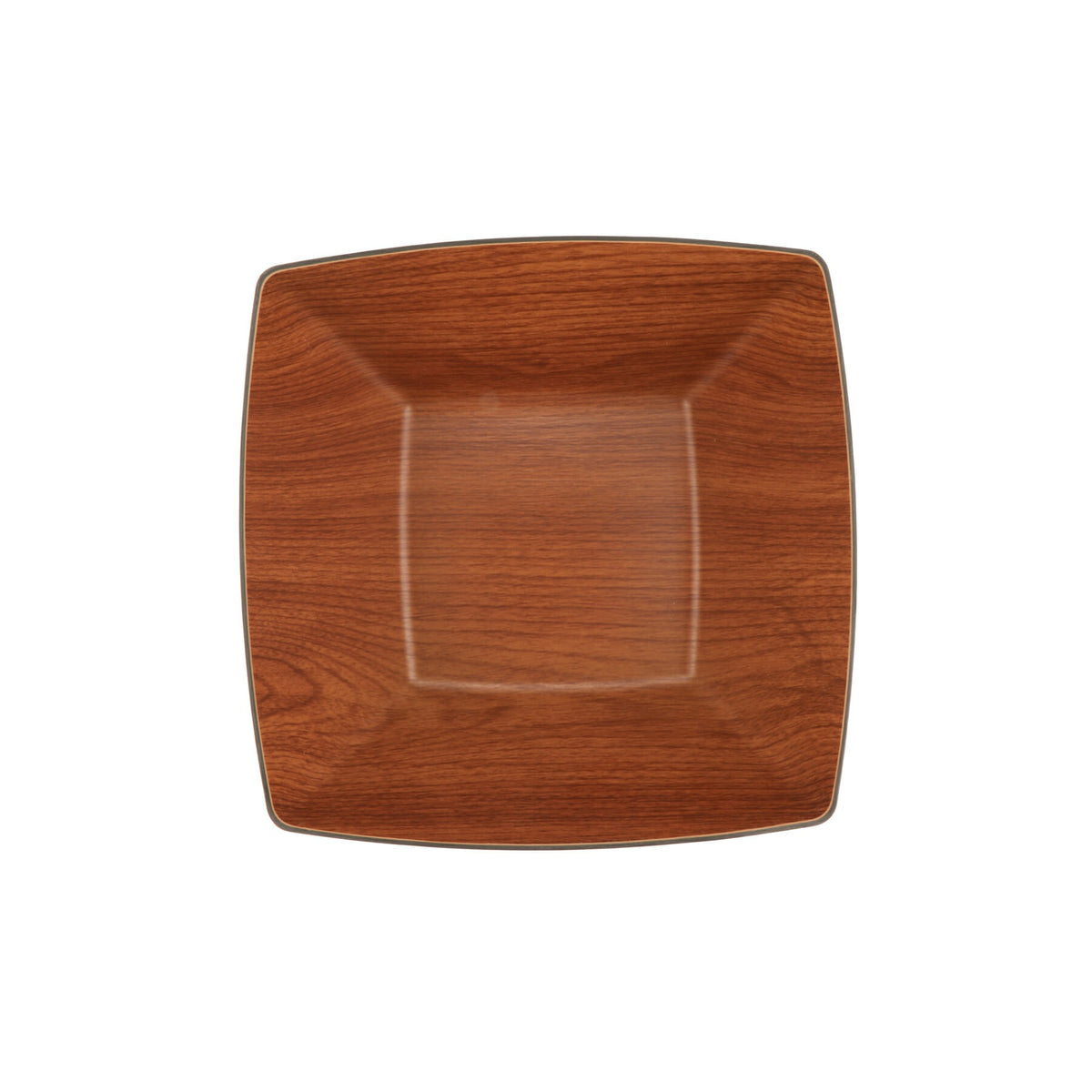 G.E.T. Enterprises B-SQ-11-M GET Arbor Faux Wood Bowl, 5 qt., Brown - photo 2