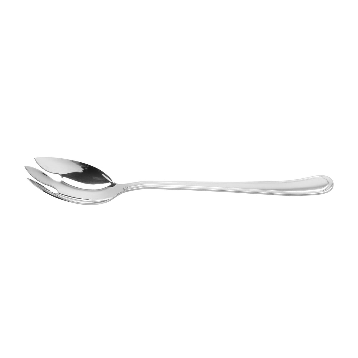 G.E.T. Enterprises Tongs - 11 1/2" Slotted Serving Spork Mirror Finish