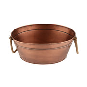 G.E.T. Enterprises Copper-Plated Iron Beverage Tub - 4 gal.
