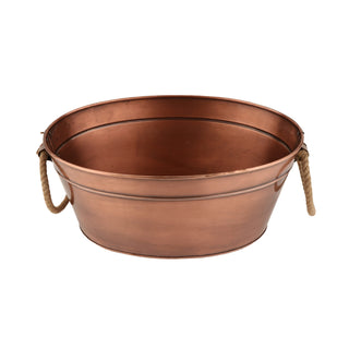 G.E.T. Enterprises Copper-Plated Iron Beverage Tub - 4 gal.