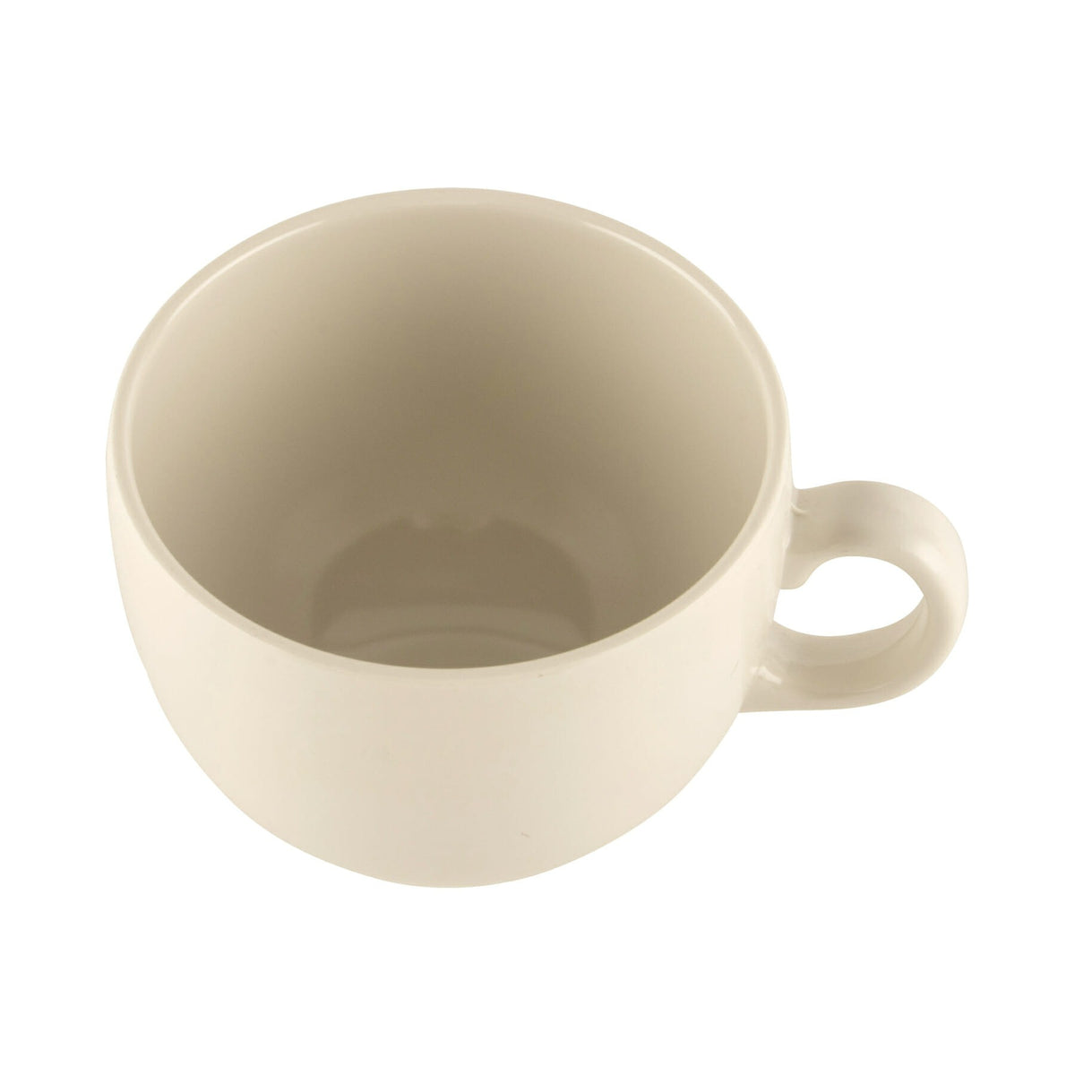 G.E.T. Enterprises C-1001 GET Black Elegance Melamine Mug, 18 oz., 12/Case - Ivory