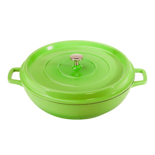 G.E.T. Enterprises CA-005-G/BK GET Heiss Cast Aluminum Paella Dish, 3 qt., Green - Default Title