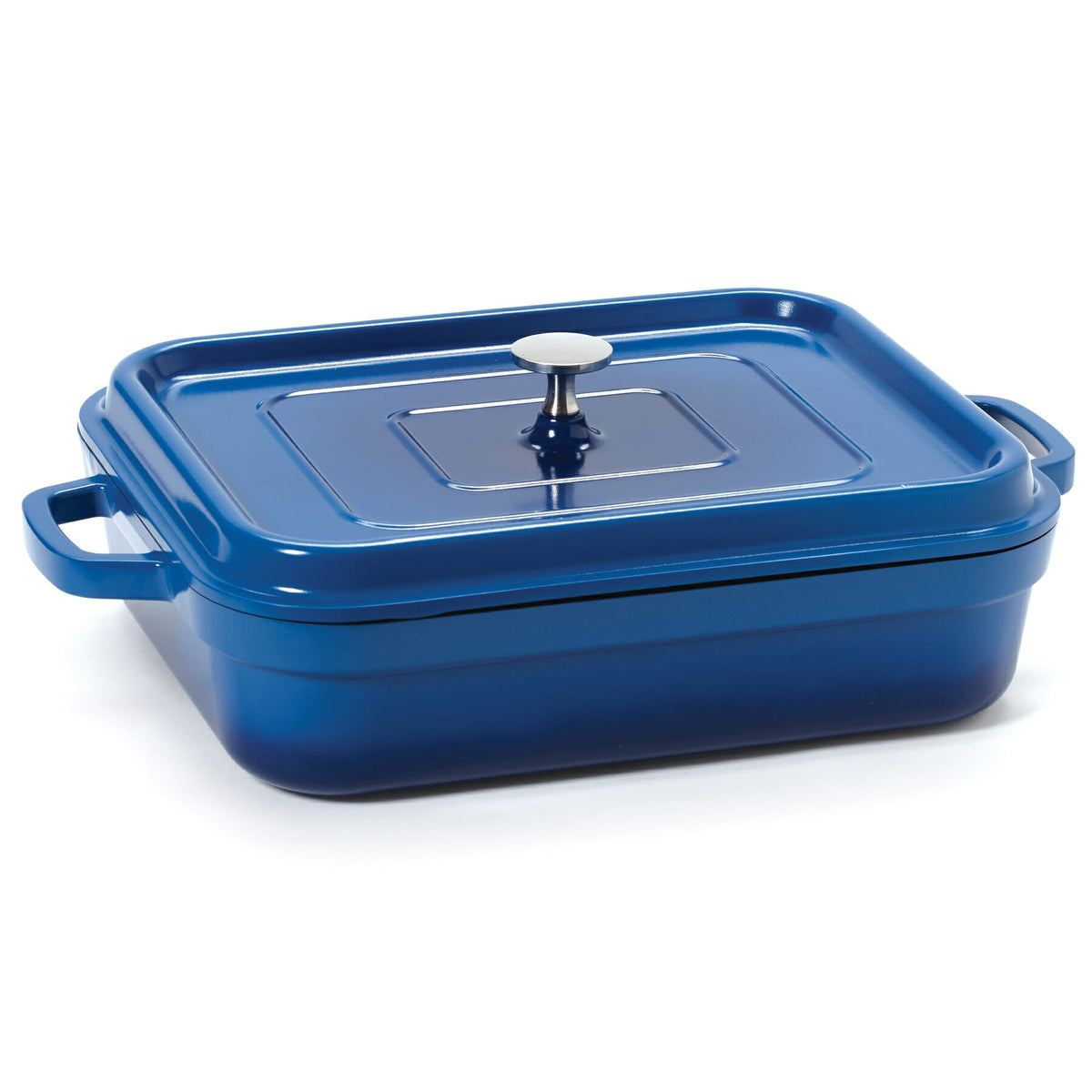 G.E.T. Enterprises CA-010 GET Heiss Cast Aluminum Roasting Pan, 5 qt. - Blue