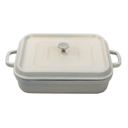 G.E.T. Enterprises CA-010 GET Heiss Cast Aluminum Roasting Pan, 5 qt. - White