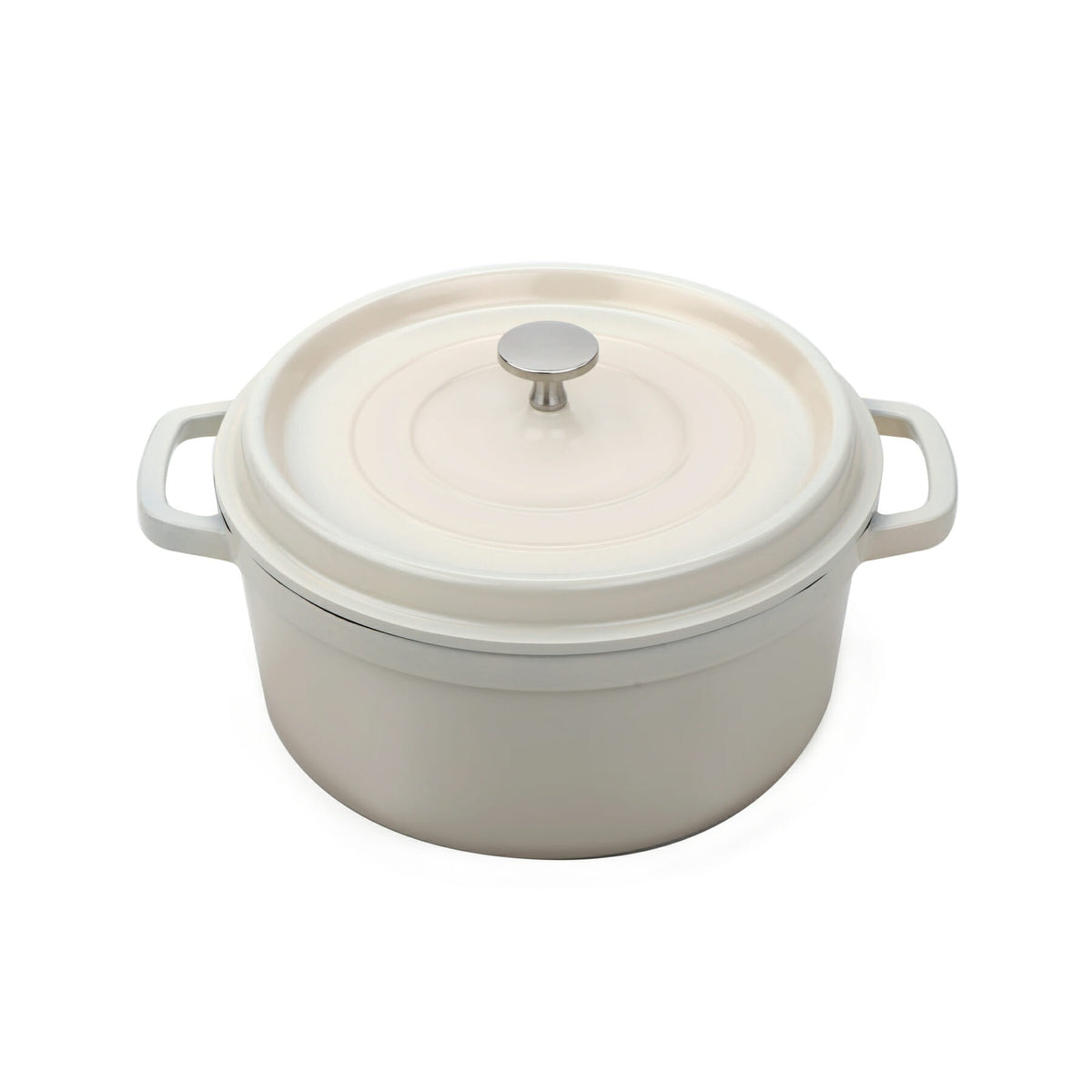 G.E.T. Enterprises CA-011 GET Heiss Cast Aluminum Dutch Oven, 2.5 qt. - White