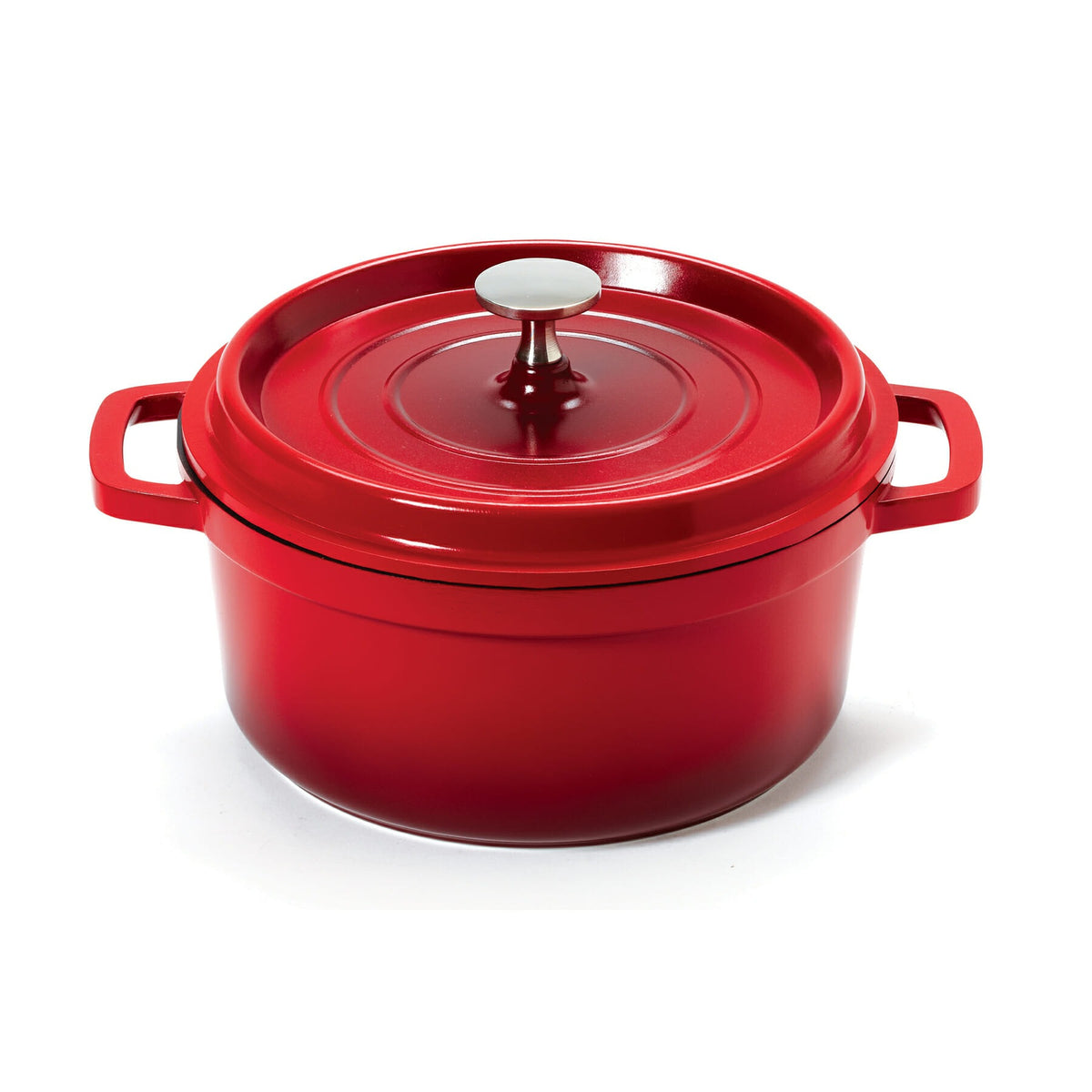 G.E.T. Enterprises CA-011 GET Heiss Cast Aluminum Dutch Oven, 2.5 qt. - Red
