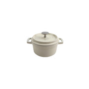 G.E.T. Enterprises CA-013 GET Heiss Cast Aluminum Dutch Oven, 0.75 qt. - White