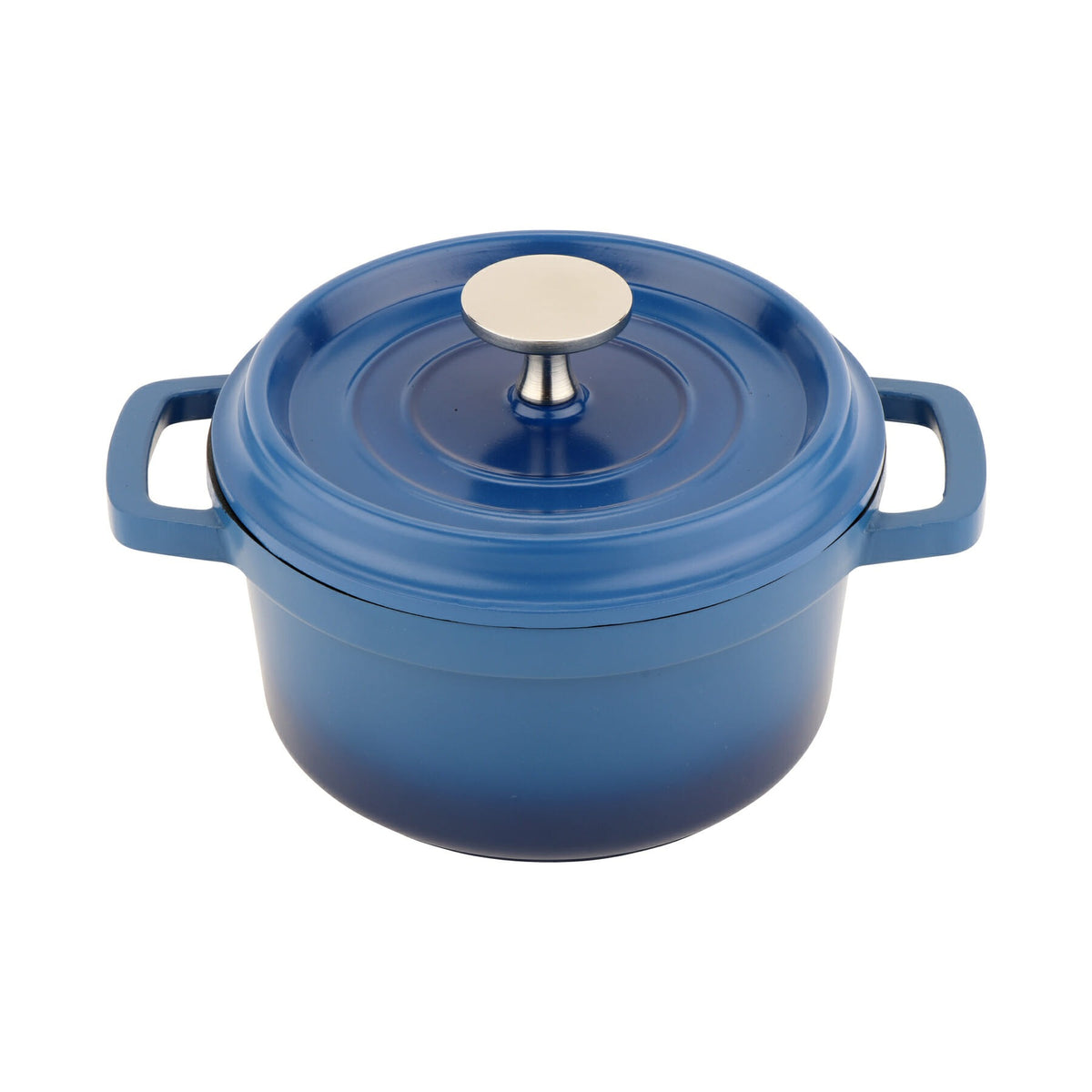 G.E.T. Enterprises CA-013 GET Heiss Cast Aluminum Dutch Oven, 0.75 qt. - Blue