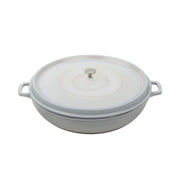G.E.T. Enterprises CA-015 Cast Aluminum Paella Pan, 7.5 qt. - White