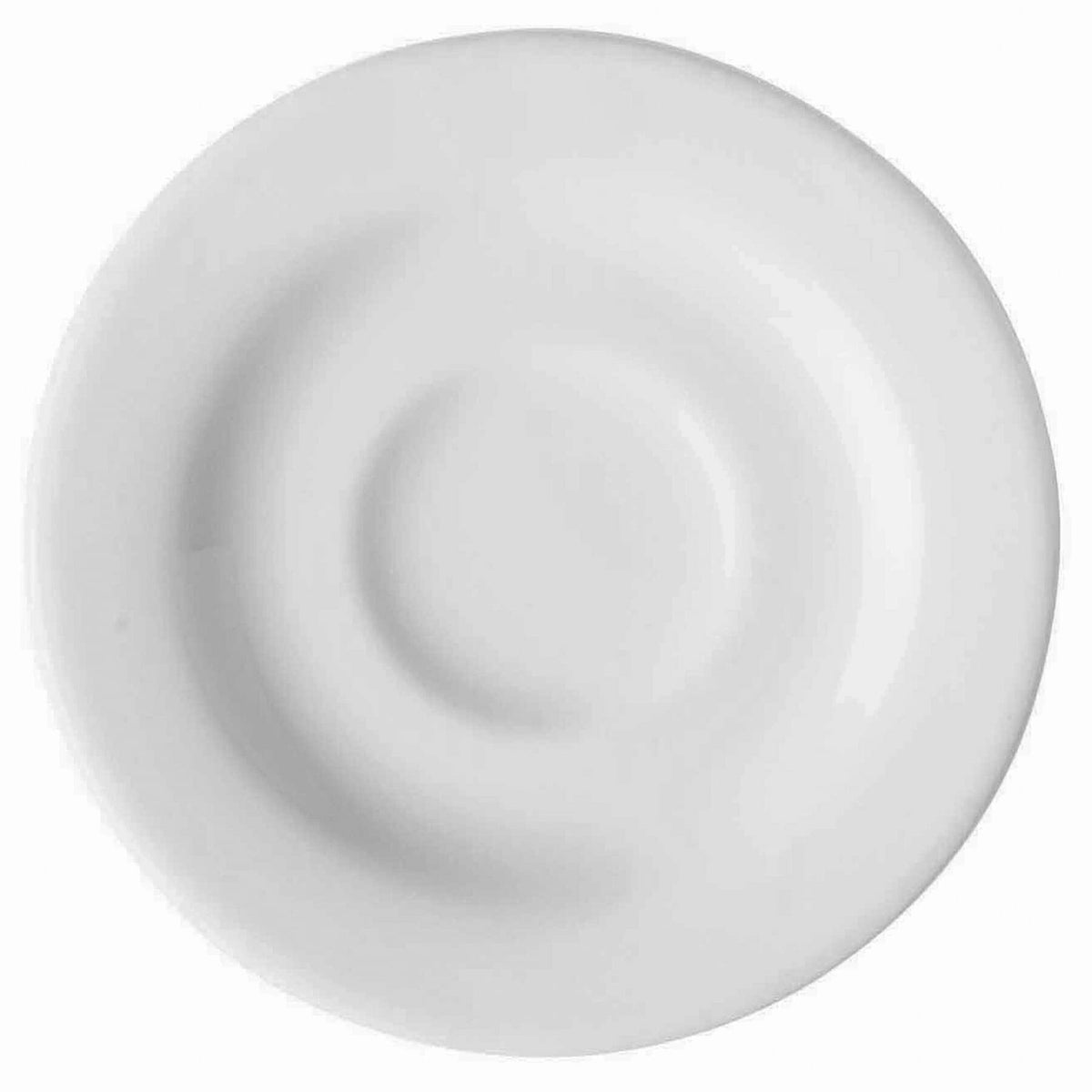 Corona by GET Enterprises PA1101900124 Actualite Porcelain Espresso Saucer, 5" Diameter, 24/Case - Default Title