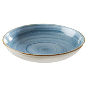 Corona by GET Enterprises Artisan Porcelain Plate, 10" Diameter, 12/Case - Blue
