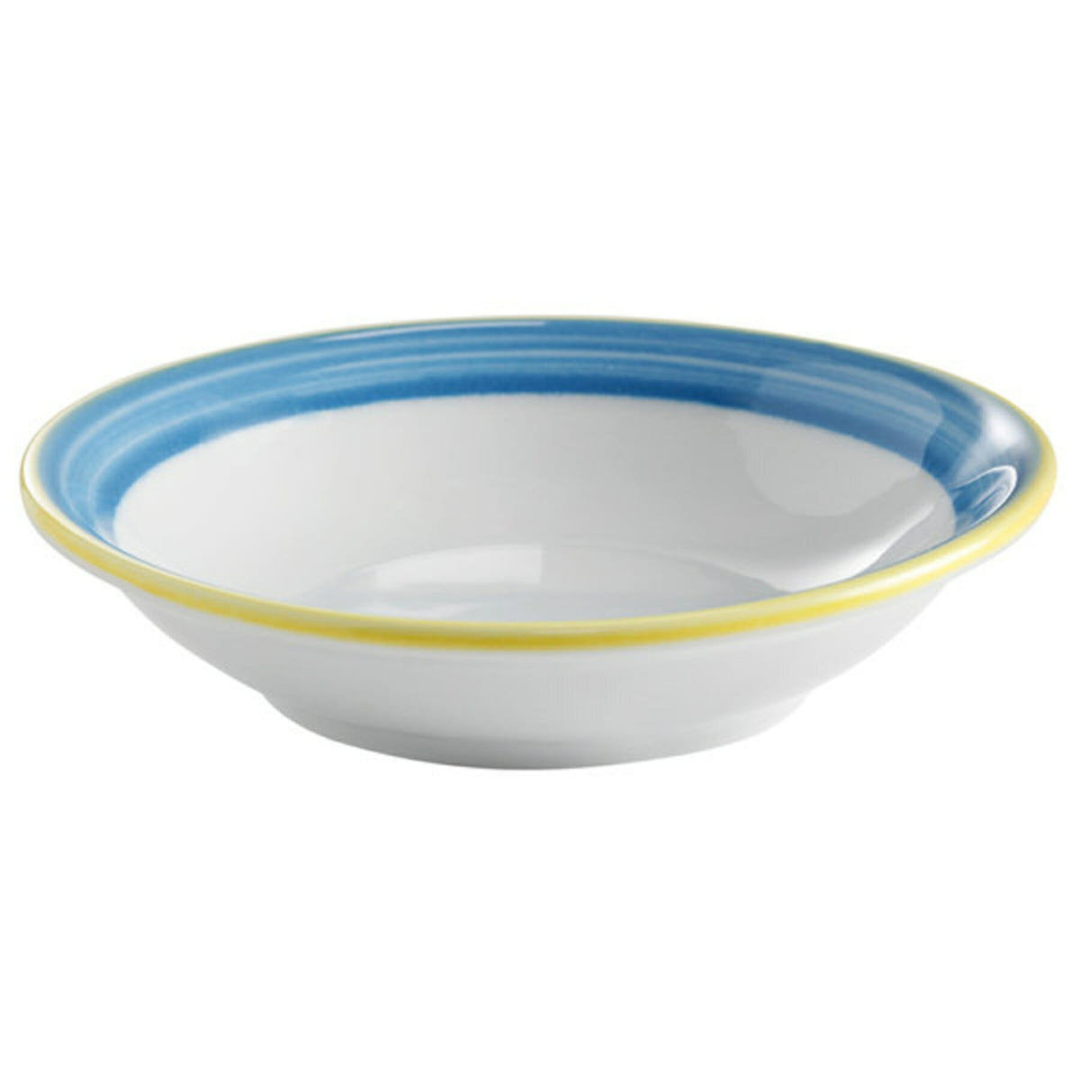 Corona by GET Enterprises Calypso Porcelain Monkey Dish, 4 oz., 24/Case - Blue Bright White White Yellow
