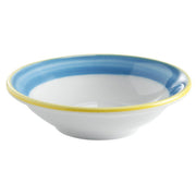 Corona by GET Enterprises Calypso Porcelain Bowl, 10 oz., 24/Case - Blue Bright White White Yellow