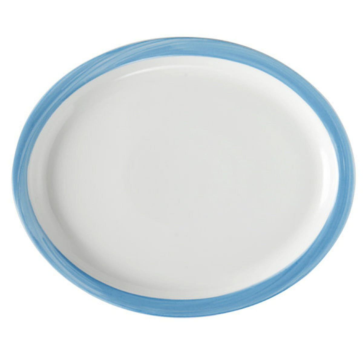 Corona by GET Enterprises Calypso Porcelain Platter, 11" x 13", 12/Case - White Yellow