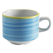 Corona by GET Enterprises Calypso Porcelain Tea Cup, 8.1 oz., 24/Case - Blue Yellow